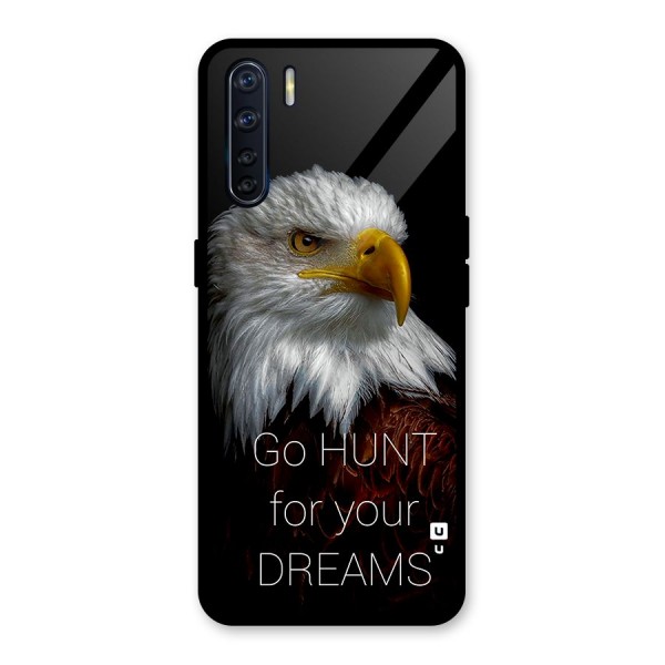 Hunt Your Dream Glass Back Case for Oppo F15