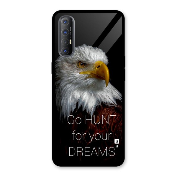 Hunt Your Dream Glass Back Case for Oppo Reno3 Pro