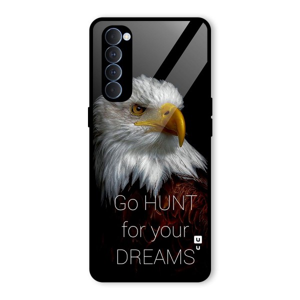 Hunt Your Dream Glass Back Case for Oppo Reno4 Pro