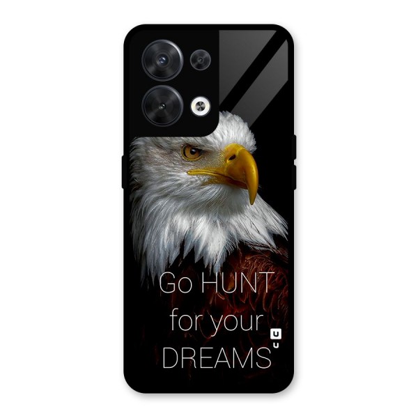 Hunt Your Dream Glass Back Case for Oppo Reno8 5G