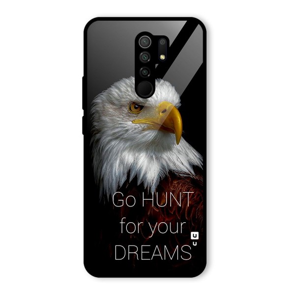 Hunt Your Dream Glass Back Case for Redmi 9 Prime