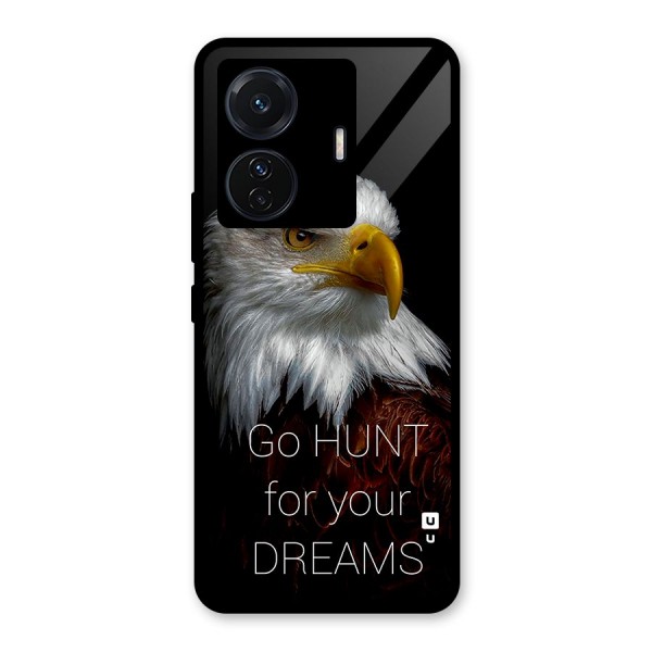 Hunt Your Dream Glass Back Case for Vivo T1 Pro