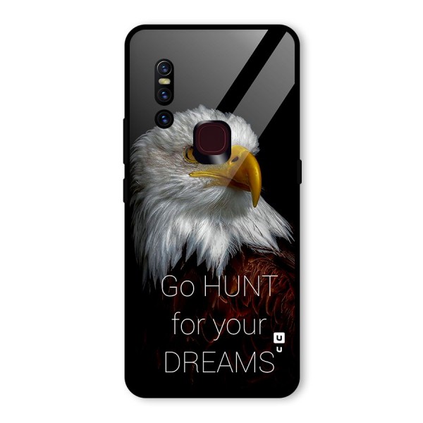 Hunt Your Dream Glass Back Case for Vivo V15