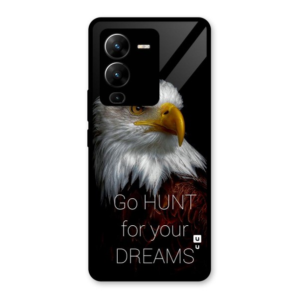 Hunt Your Dream Glass Back Case for Vivo V25 Pro