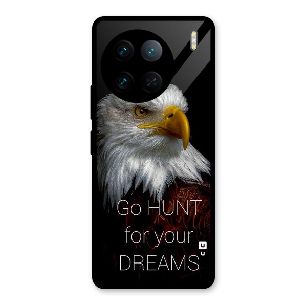 Hunt Your Dream Glass Back Case for Vivo X90 Pro