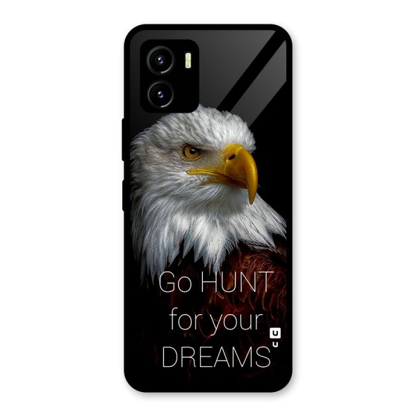 Hunt Your Dream Glass Back Case for Vivo Y15s