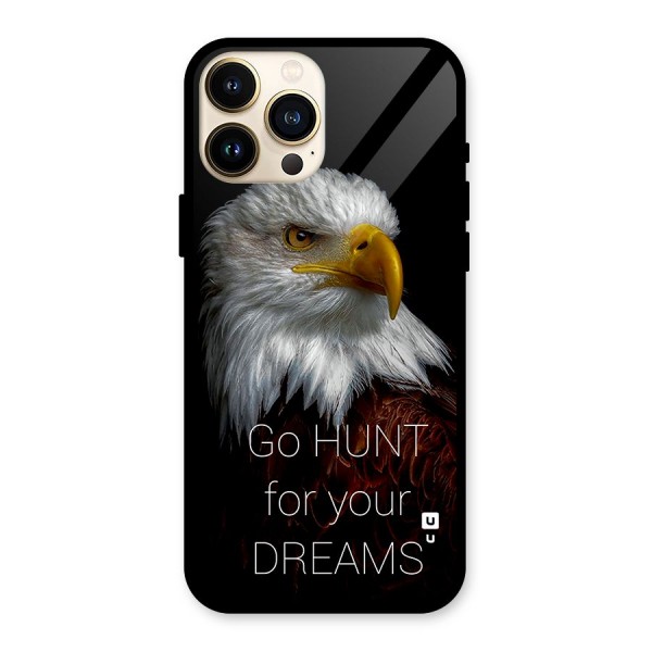 Hunt Your Dream Glass Back Case for iPhone 13 Pro Max