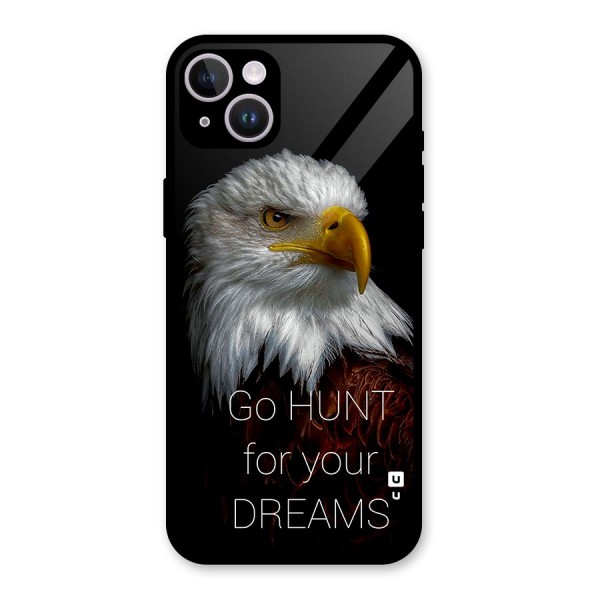 Hunt Your Dream Glass Back Case for iPhone 14 Plus