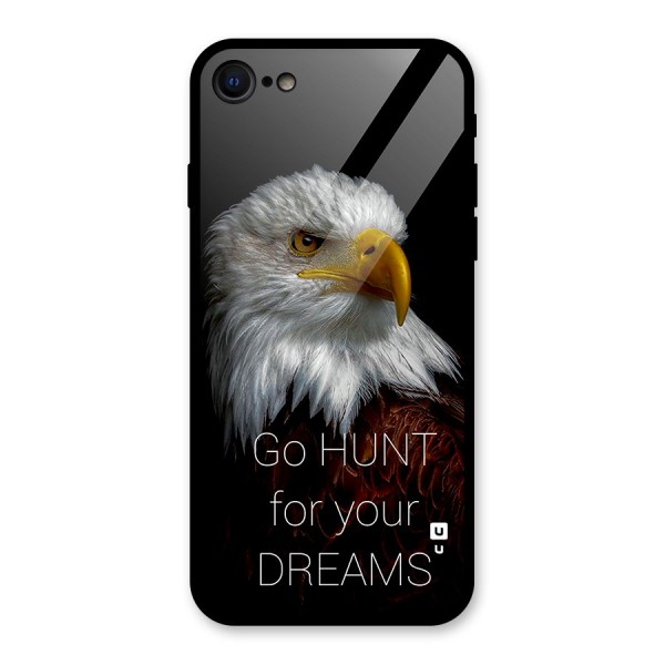 Hunt Your Dream Glass Back Case for iPhone 8