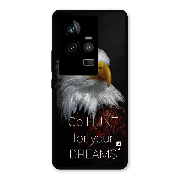 Hunt Your Dream Metal Back Case for iQOO 11 5G