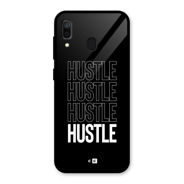 Hustle Hustle Hustle Glass Back Case for Galaxy A30