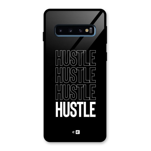 Hustle Hustle Hustle Glass Back Case for Galaxy S10