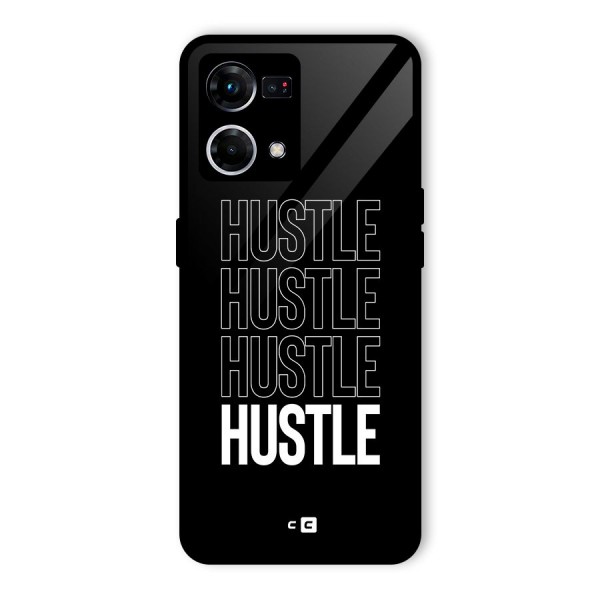 Hustle Hustle Hustle Glass Back Case for Oppo F21 Pro 4G