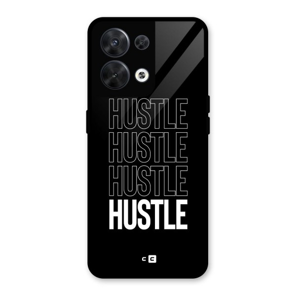 Hustle Hustle Hustle Glass Back Case for Oppo Reno8 5G