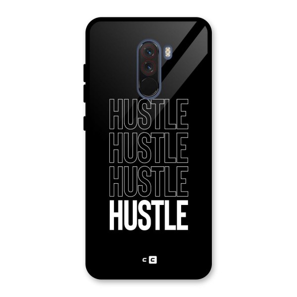 Hustle Hustle Hustle Glass Back Case for Poco F1