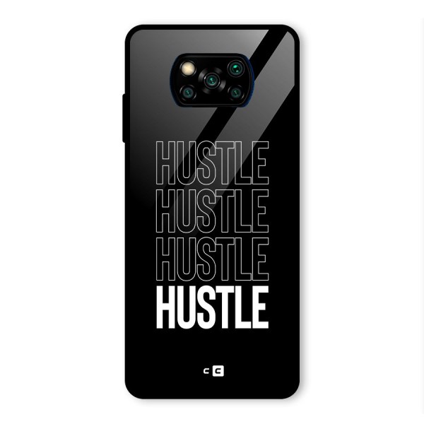 Hustle Hustle Hustle Glass Back Case for Poco X3 Pro