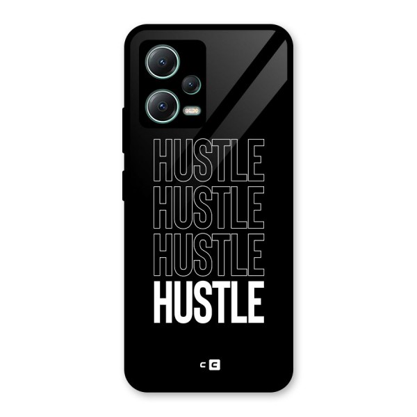 Hustle Hustle Hustle Glass Back Case for Poco X5