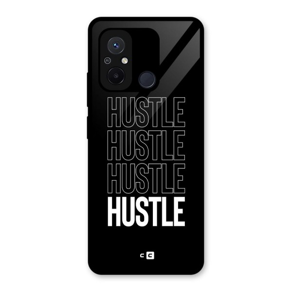 Hustle Hustle Hustle Glass Back Case for Redmi 12C