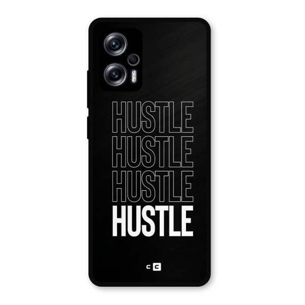 Hustle Hustle Hustle Glass Back Case for Redmi K50i