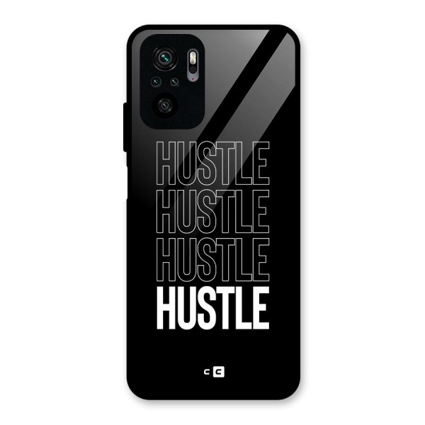 Hustle Hustle Hustle Glass Back Case for Redmi Note 10