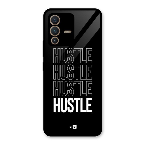 Hustle Hustle Hustle Glass Back Case for Vivo V23 5G