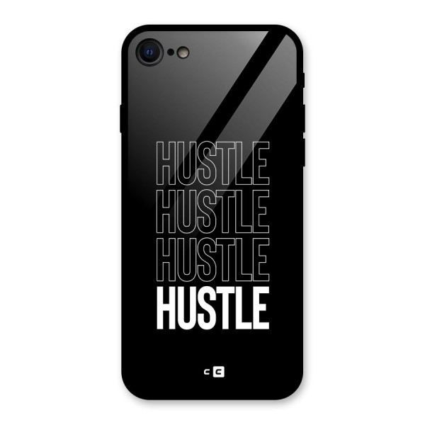 Hustle Hustle Hustle Glass Back Case for iPhone 8