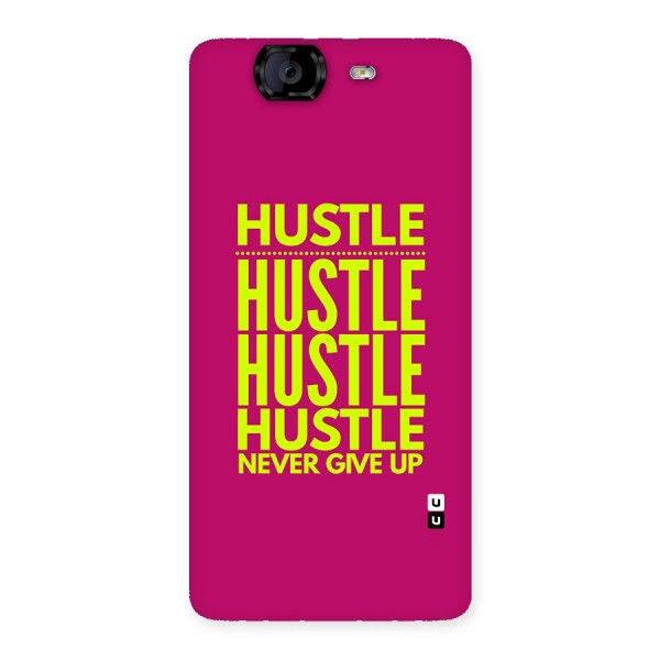 Hustle Never Give Up Back Case for Canvas Knight A350