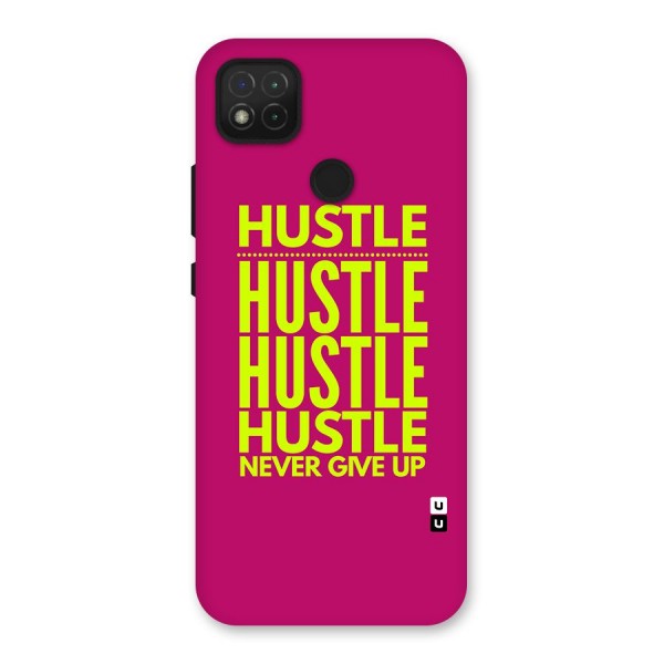 Hustle Never Give Up Back Case for Redmi 9