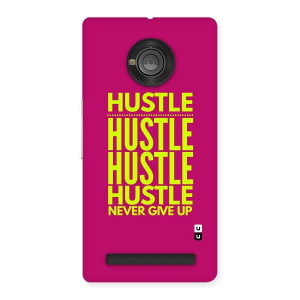 Hustle Never Give Up Back Case for Yuphoria