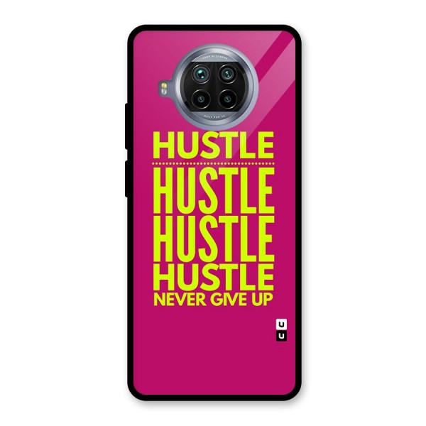 Hustle Never Give Up Glass Back Case for Mi 10i