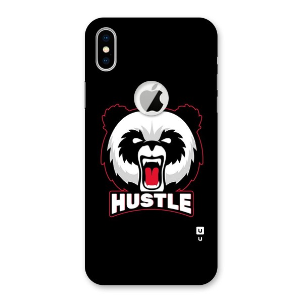 Hustle Panda Back Case for iPhone XS Logo Cut