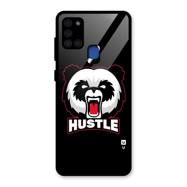 Hustle Panda Glass Back Case for Galaxy A21s