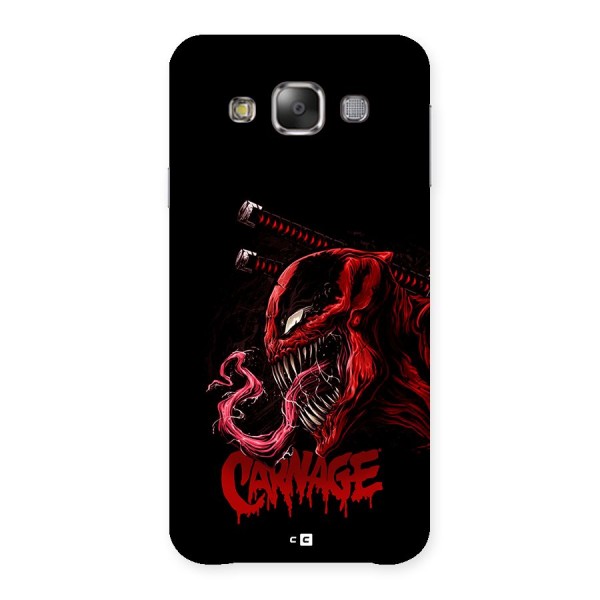 Hybrid Carnage Back Case for Galaxy E7