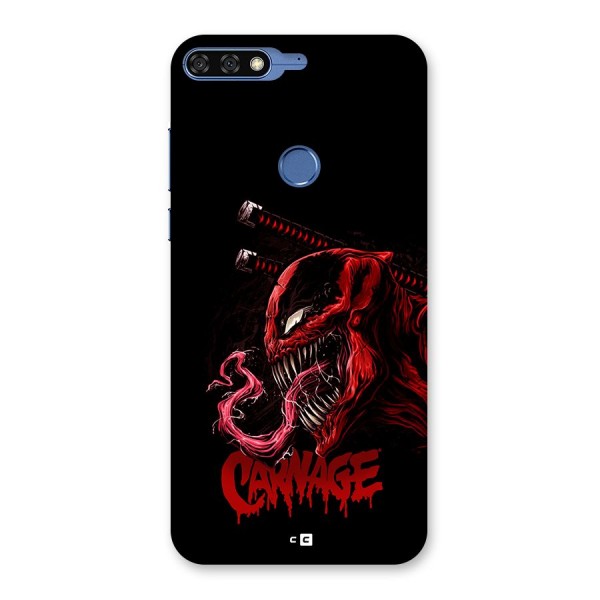 Hybrid Carnage Back Case for Honor 7C