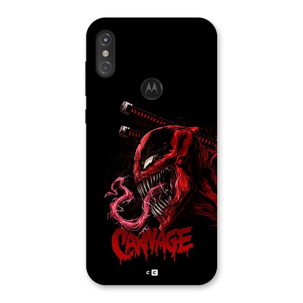 Hybrid Carnage Back Case for Motorola One Power