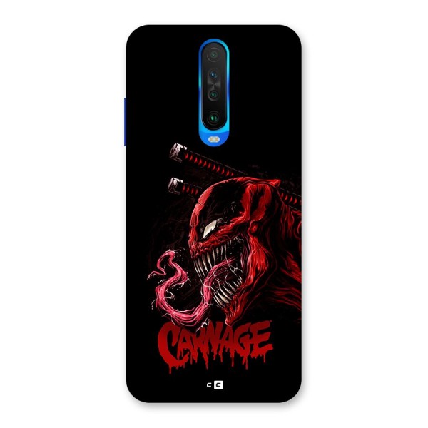 Hybrid Carnage Back Case for Poco X2