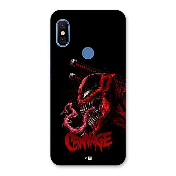 Hybrid Carnage Back Case for Redmi Note 6 Pro