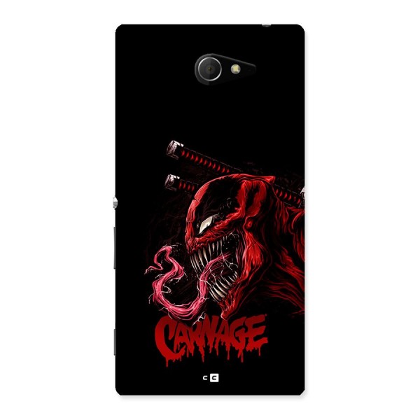 Hybrid Carnage Back Case for Xperia M2