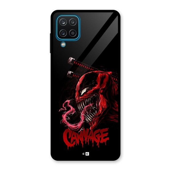 Hybrid Carnage Glass Back Case for Galaxy A12