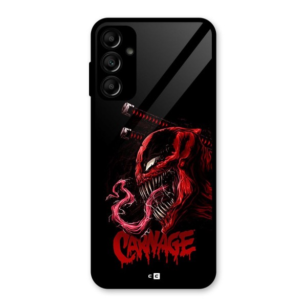 Hybrid Carnage Glass Back Case for Galaxy A14 5G