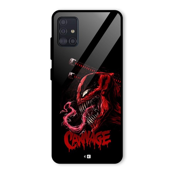 Hybrid Carnage Glass Back Case for Galaxy A51