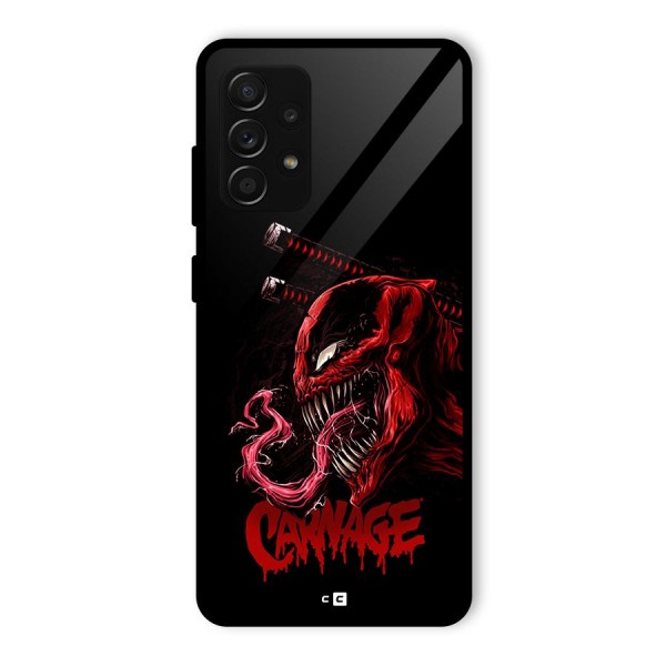 Hybrid Carnage Glass Back Case for Galaxy A53 5G