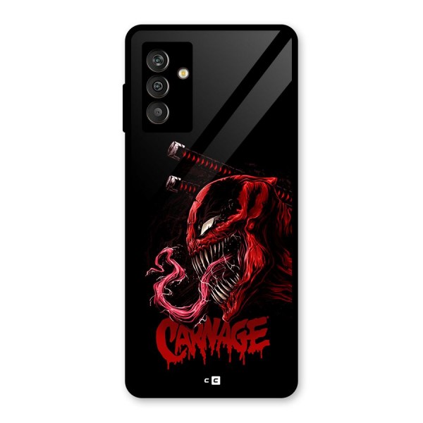 Hybrid Carnage Glass Back Case for Galaxy M13