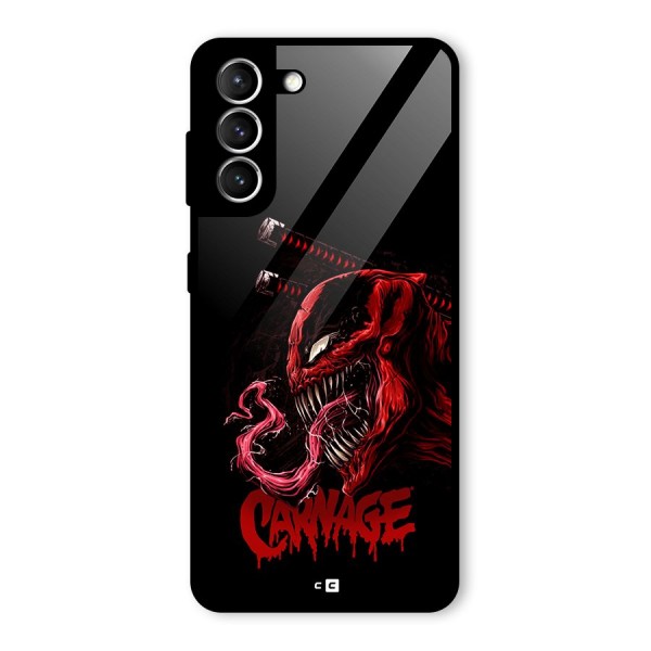 Hybrid Carnage Glass Back Case for Galaxy S21 5G