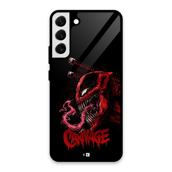 Hybrid Carnage Glass Back Case for Galaxy S22 Plus 5G