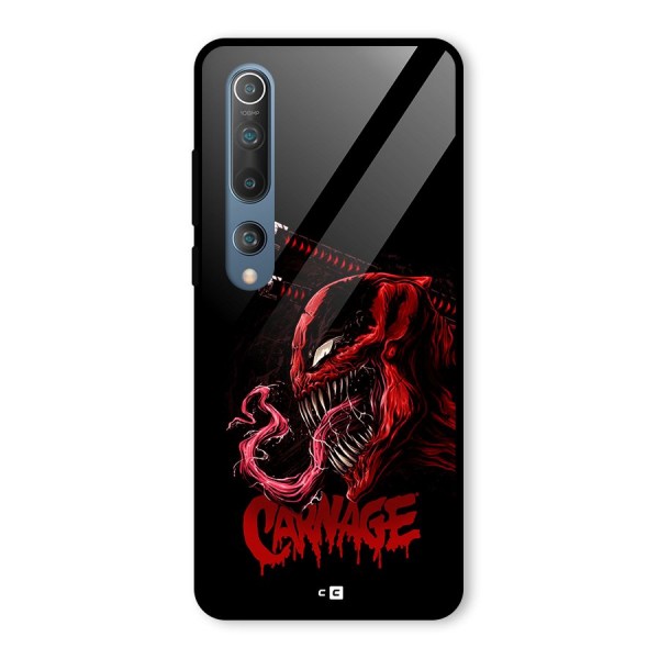 Hybrid Carnage Glass Back Case for Mi 10