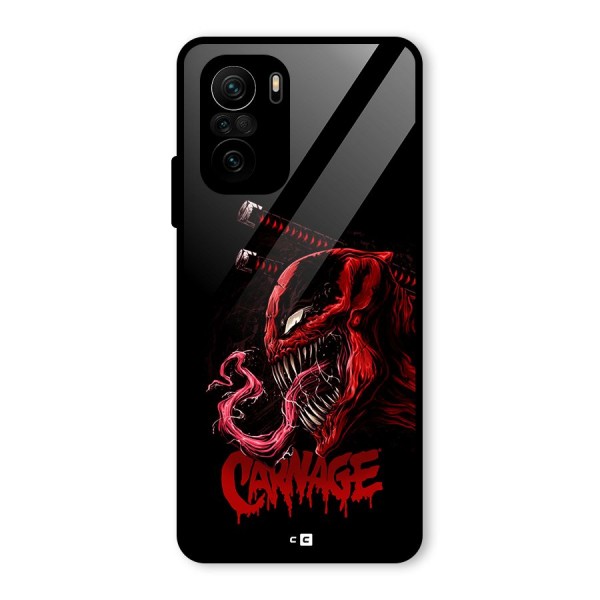 Hybrid Carnage Glass Back Case for Mi 11X Pro