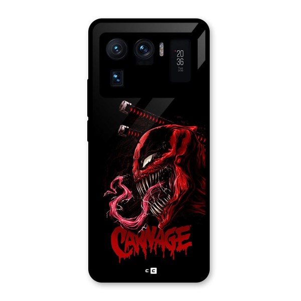 Hybrid Carnage Glass Back Case for Mi 11 Ultra