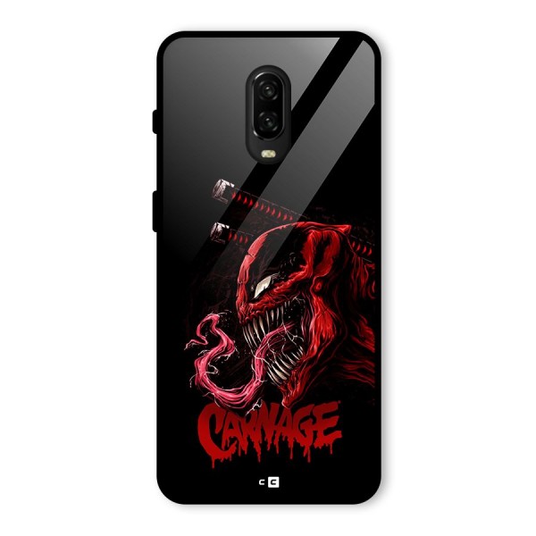 Hybrid Carnage Glass Back Case for OnePlus 6T