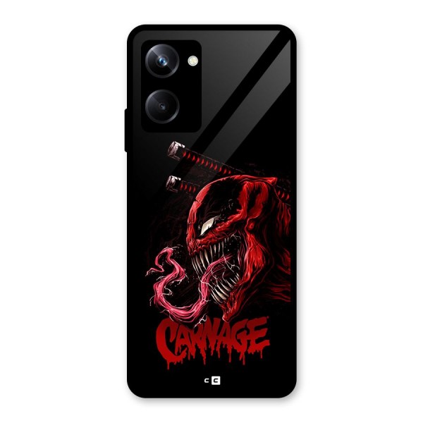 Hybrid Carnage Glass Back Case for Realme 10 Pro